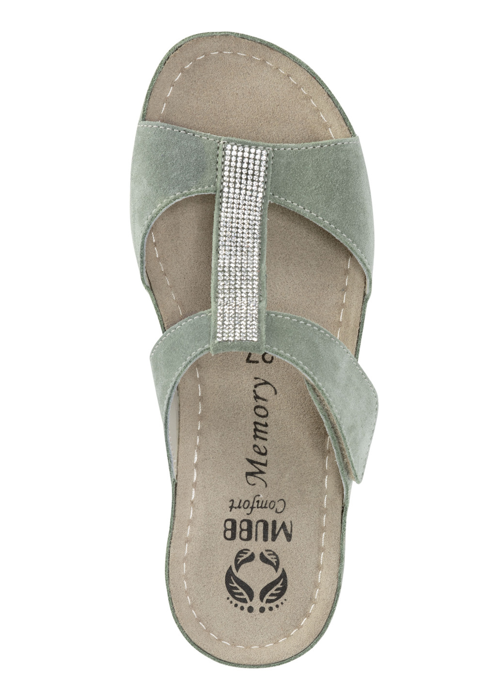Mubb Pantolette mit funkelnden Glitzersteinchen
