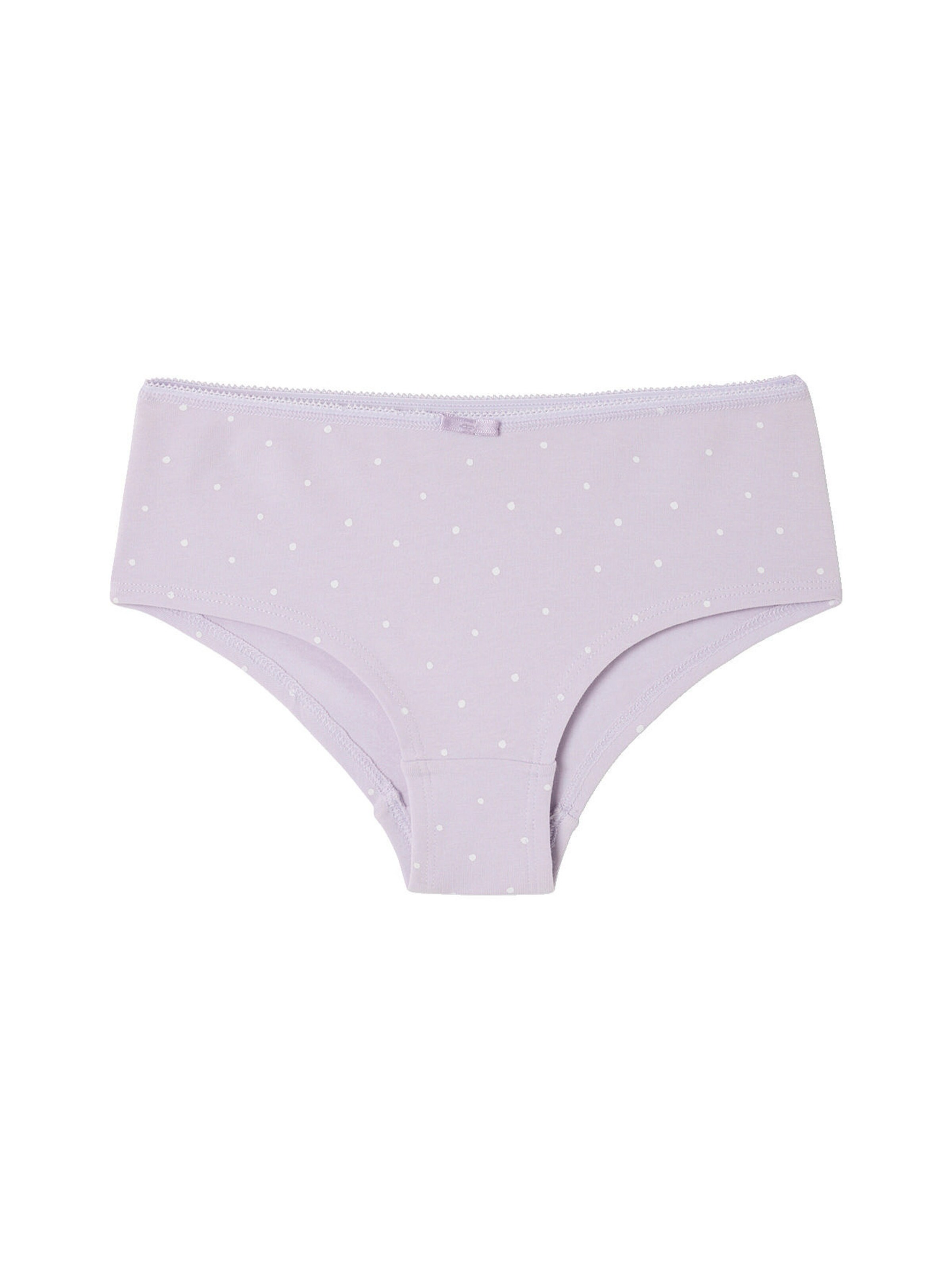 Vertbaudet Bio-Kollektion: 5er-Pack Mädchen Shortys mit Blumen dunkelviolett