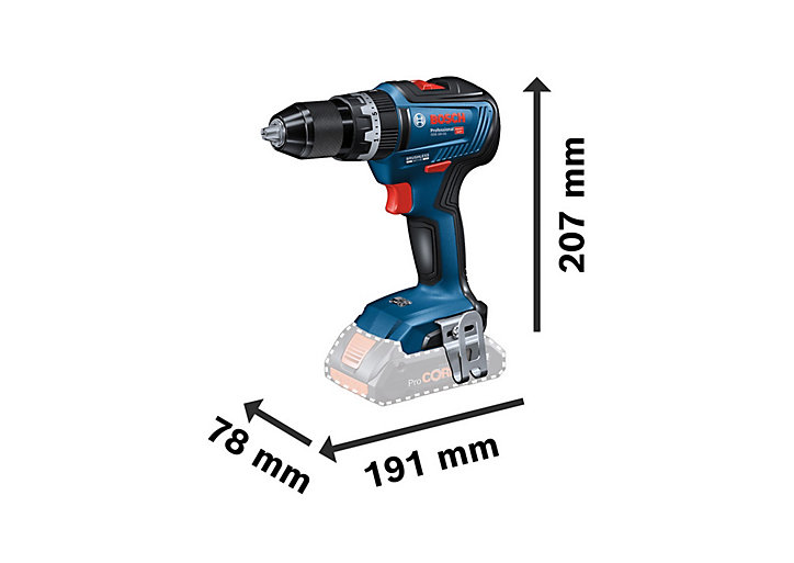 Perceuse visseuse à percussion Bosch Professional GSB 18V - 3 x 2 Ah