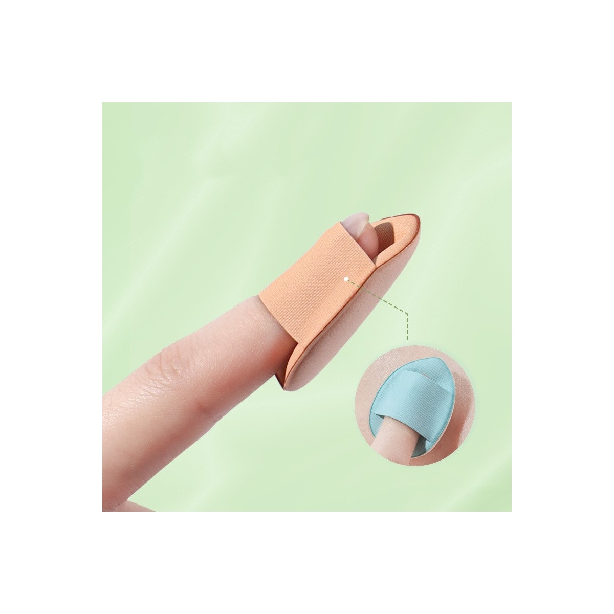 Finger Puff mini sminkesvamper 5-pakning Sort