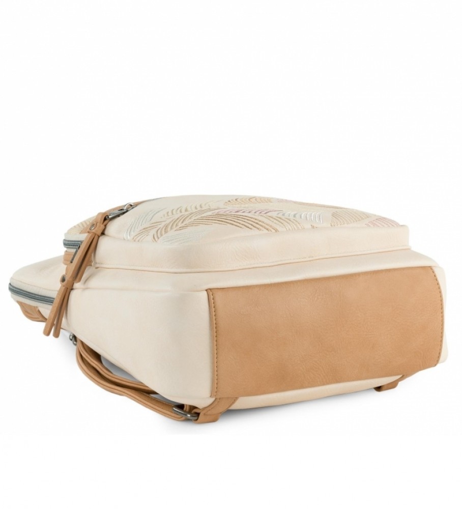 Mochila Lois Galatea bege, marrom