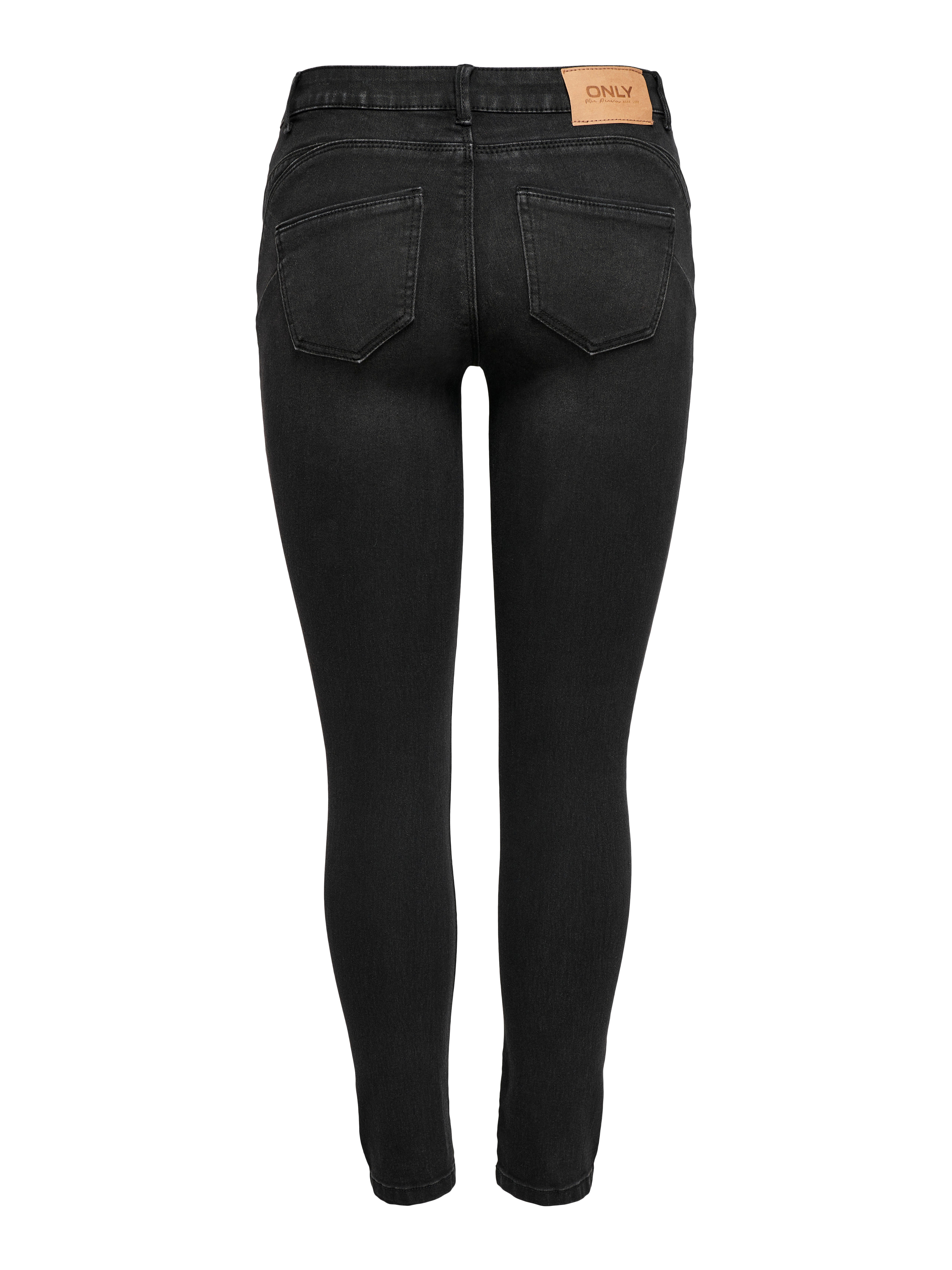 ONLDAISY Mittlere Taille Skinny Fit Jeans Black Denim