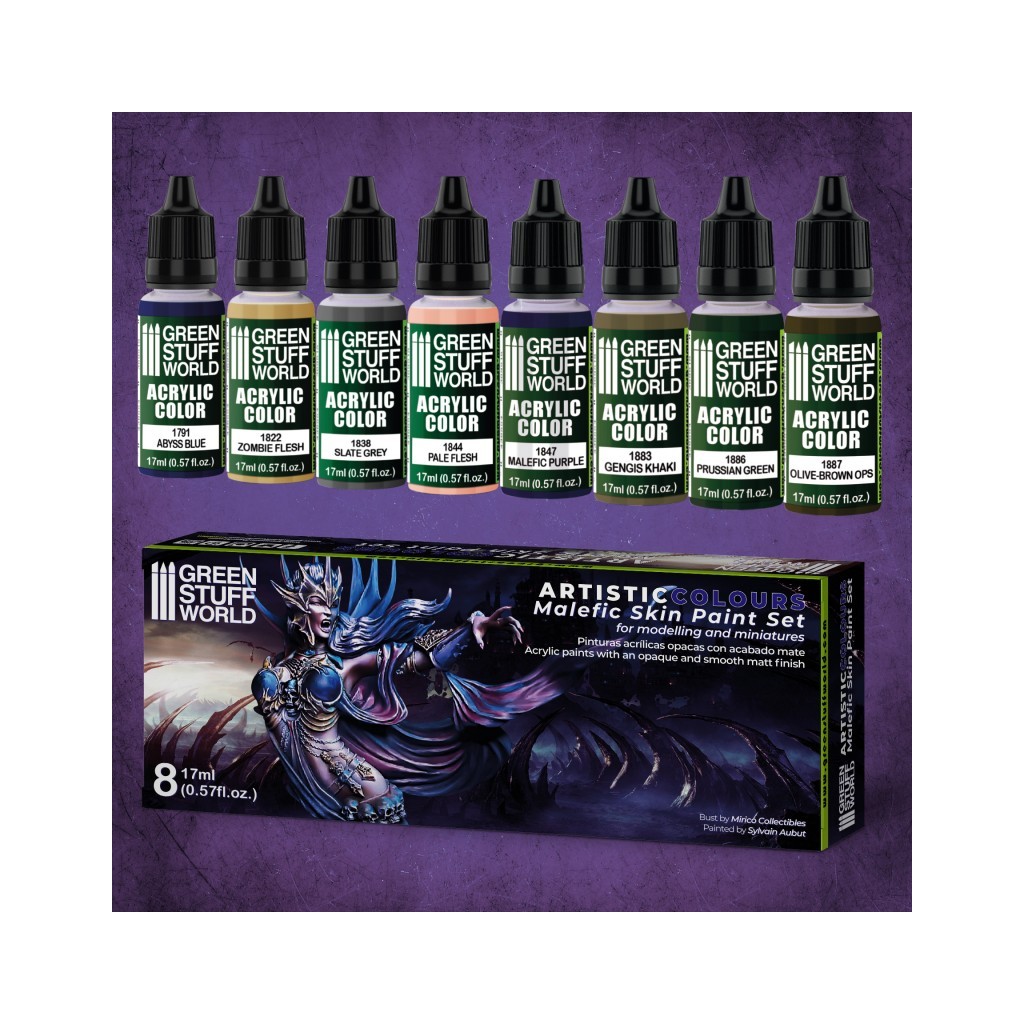 Set de Peintures Acryliques - Peau Maléfique