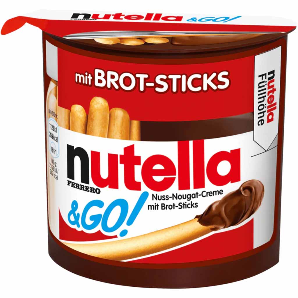 Nutella & Go - Brotsticks & nutella 52g MHD:7.6.25