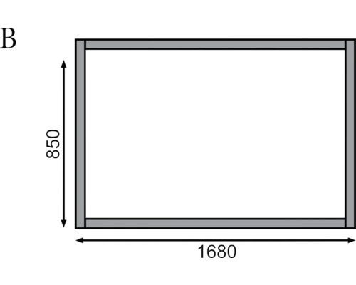 Verhoogd bed klassiek Karibu 2 173 x 89 x 82 cm naturel