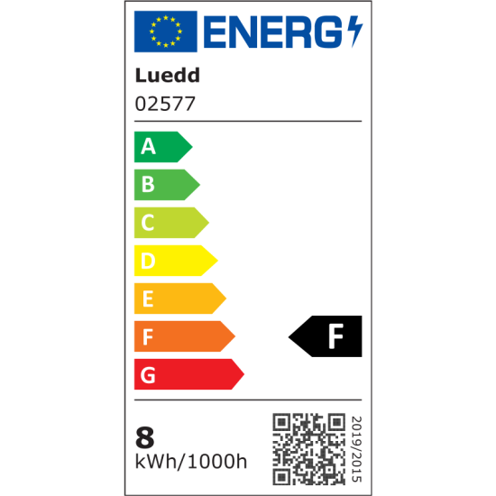 LUEDD E27 dimbaar in kelvin LED lamp A60 goldline 8W 806 lm