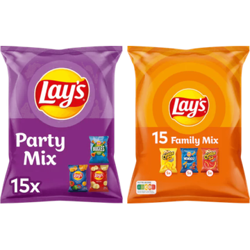 Lays Chips Feest Mix 2 x 15 zakjes