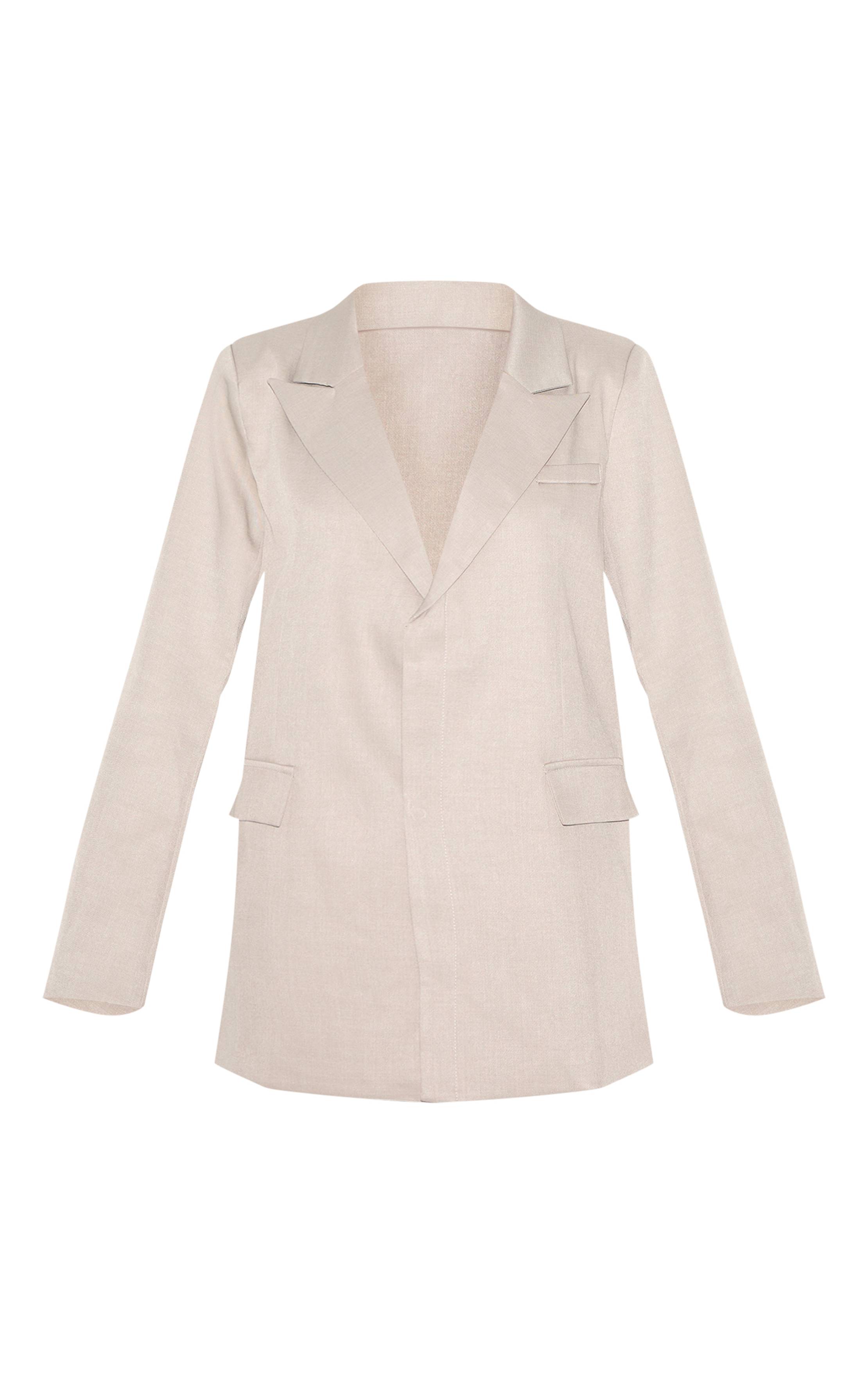 Gris Pierre Robe Blazer