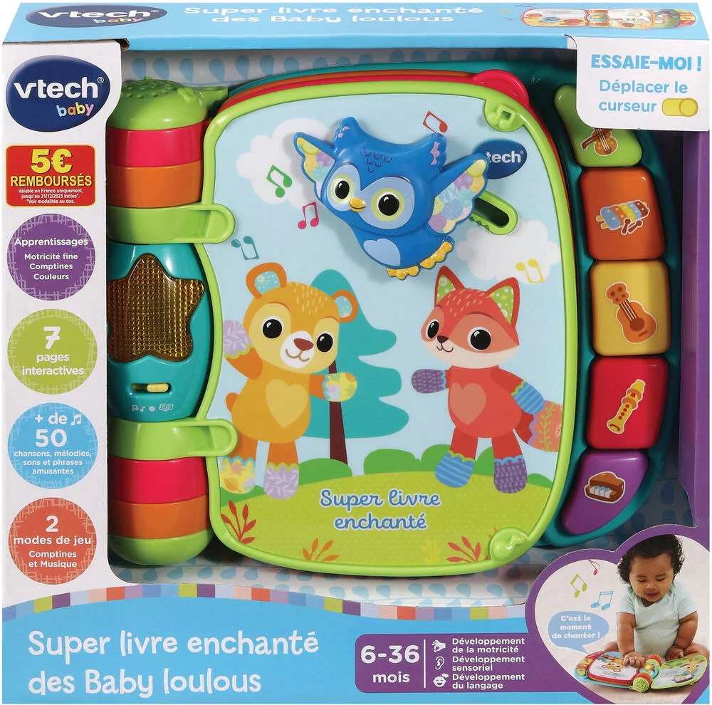SUPER LIVRE ENCHANTÉ DES BABY LOULOUS (BLEU)