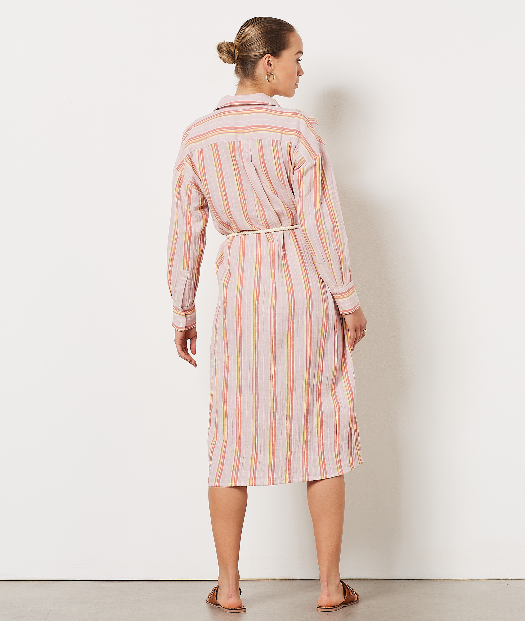 Robe à rayures 100% coton