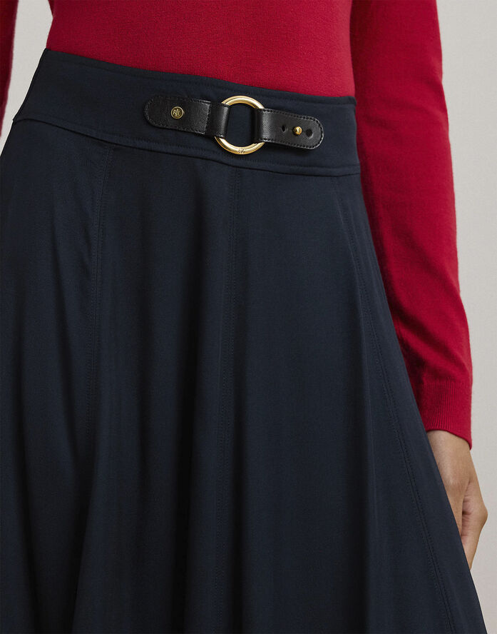Lauren Ralph Lauren VISCOSE SHEEN-SKIRT Lauren navy