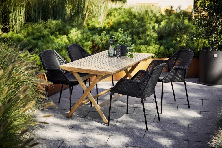 Cane-Line Flip opklapbare tuintafel 80x140