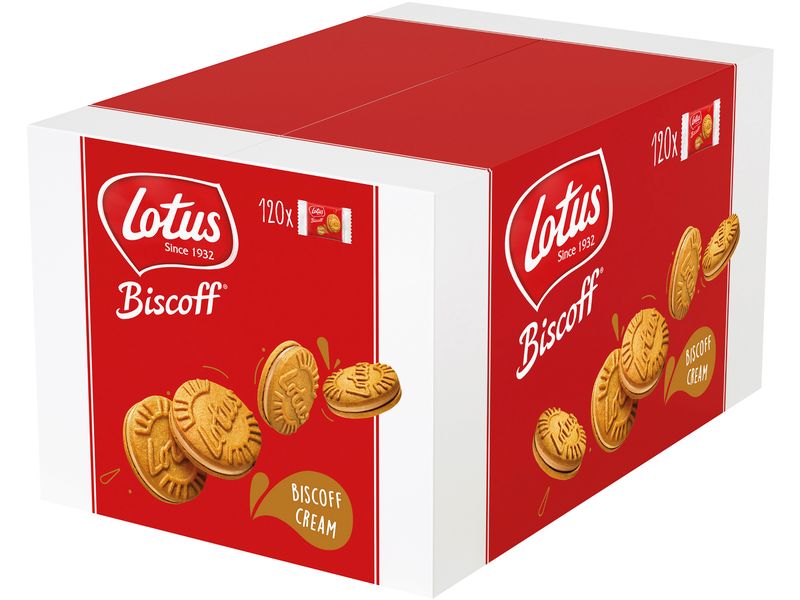 Lotus Biscoff Sandwich Cream 1200 g Doppelkeks mit der Original Biscoff-Cremefüllung