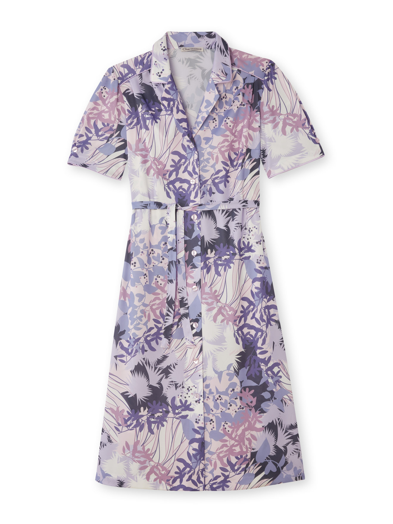 Robe en maille toute boutonnée