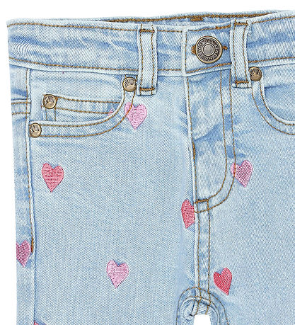 The New Siblings Jeans - TnsLieflaRød - Light blue denim