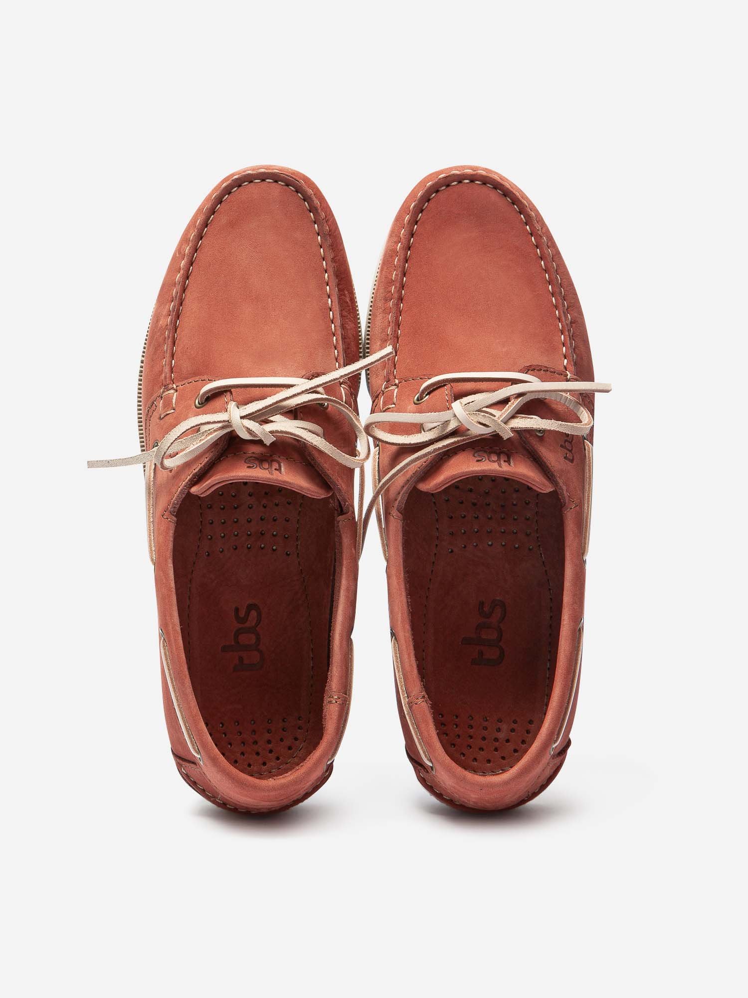 Chaussures Bateau Homme Semelle Grip Cuir Brique