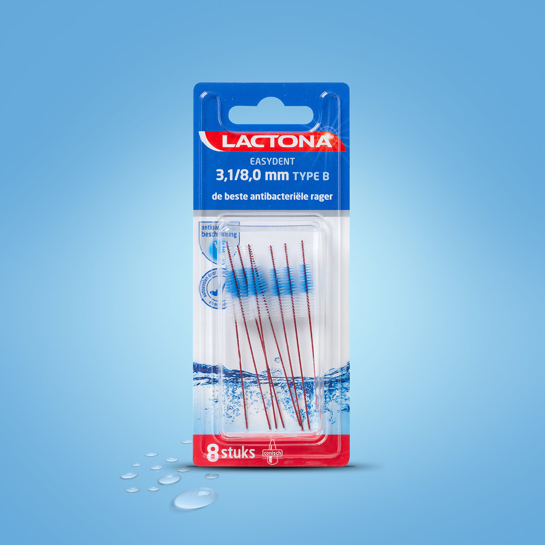 Lactona Easydent B 3.1-8mm zonder houdertje (8 stuks)