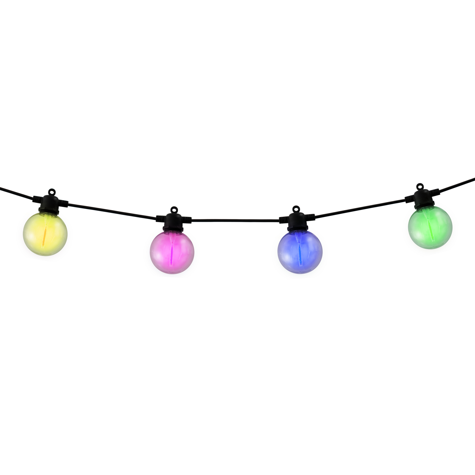 Solar-LED-RGB-Lichterkette CADENA - mit Fernbedienung - 10 Meter