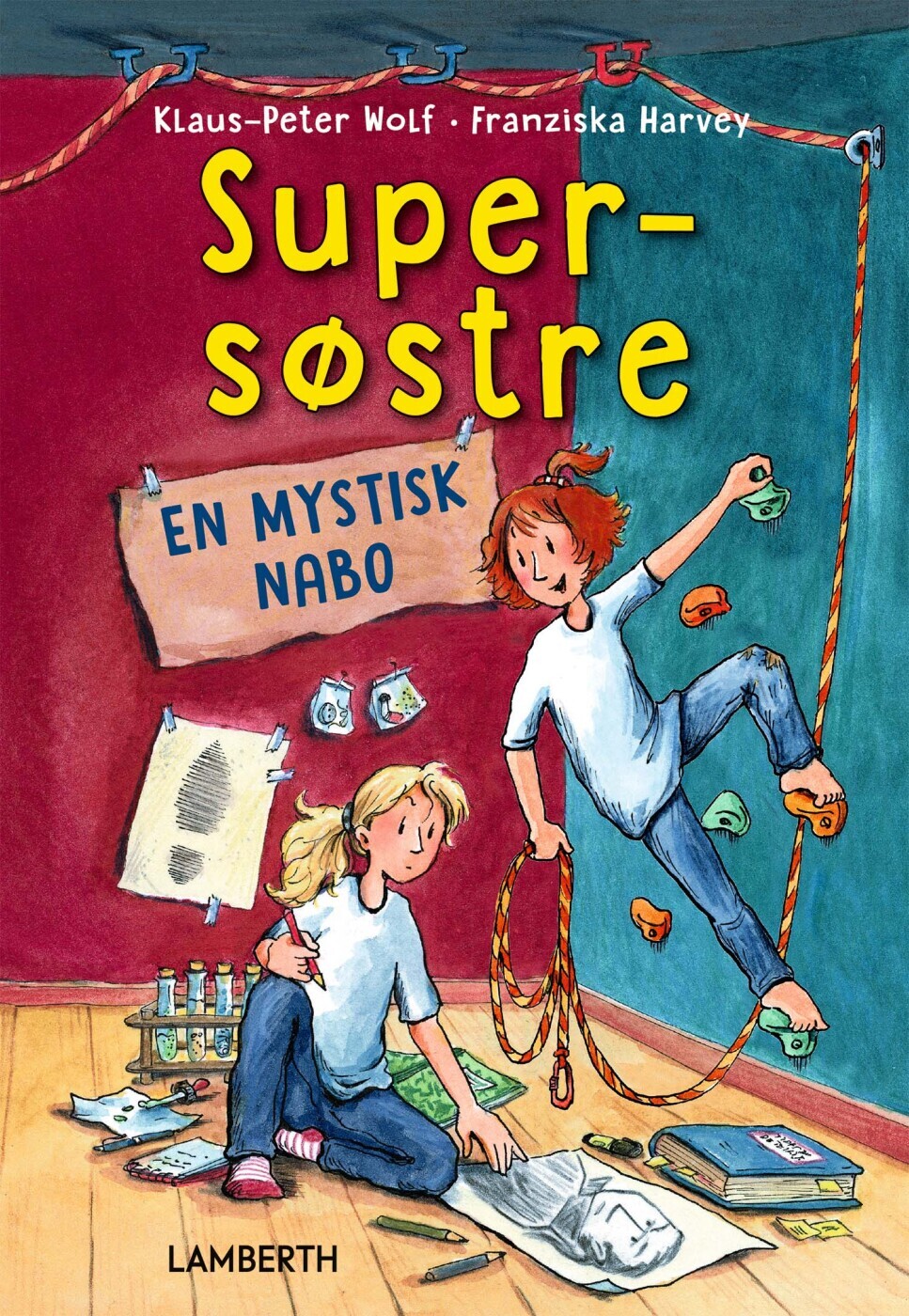 Supersøstre - En Mystisk Nabo - Klaus-Peter Wolf - Bog
