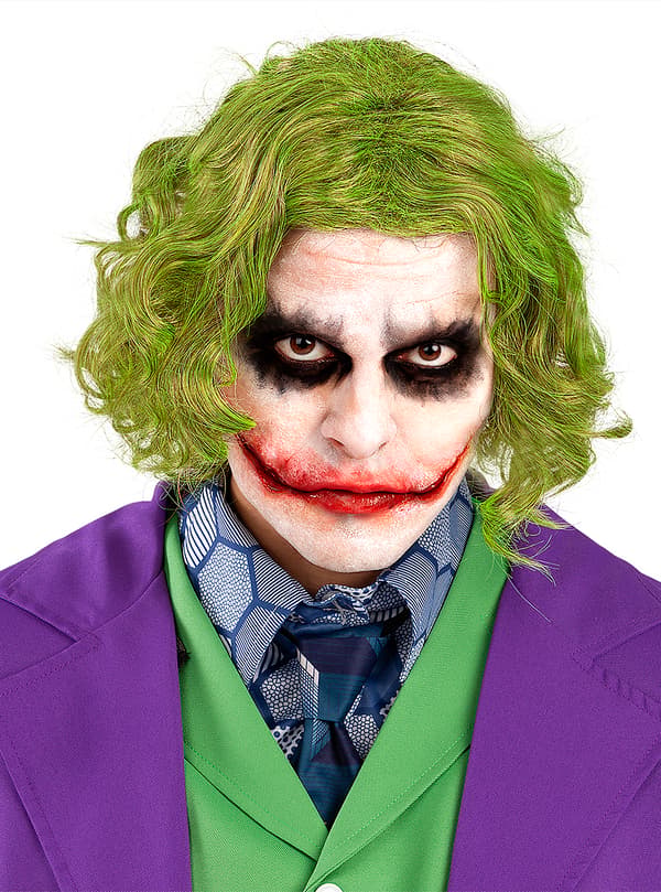 Funidelia | Joker parykk - The Dark Knight OFFISIELL til mann ▶ Superhelt, DC Comics, Skurker, tilbehør til kostymer