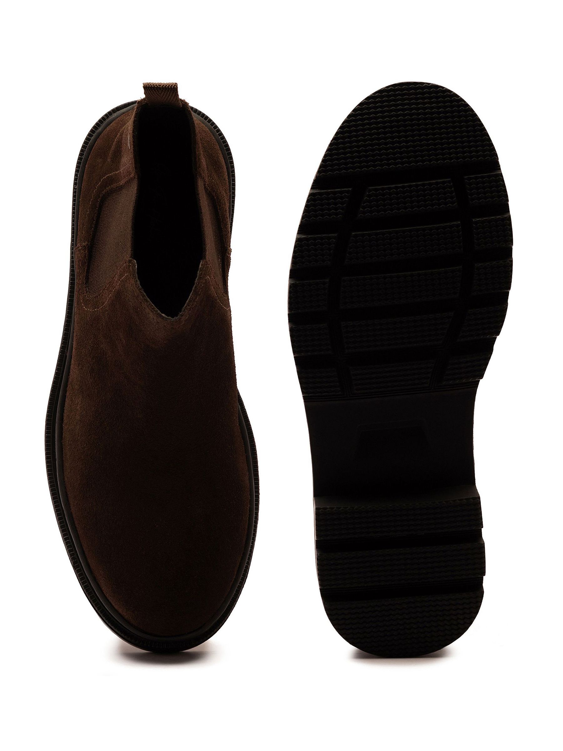 Bruin - Off The Hook Harrison Suede Leather Formal Chelsea Boots