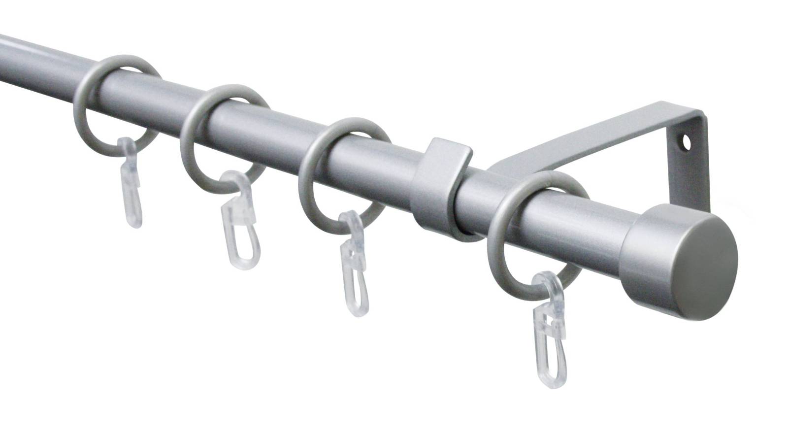 Gardinenstangen-Set CAP - silberfarben - 130-240 cm