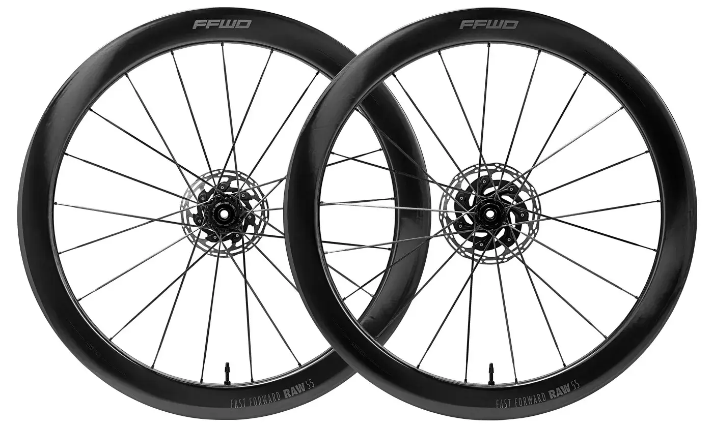 Fast Forward Raw55 FFC 55mm Disc Wielset Glossy Zwart