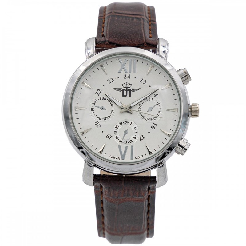 Montre Homme M. JOHN bracelet Cuir Marron