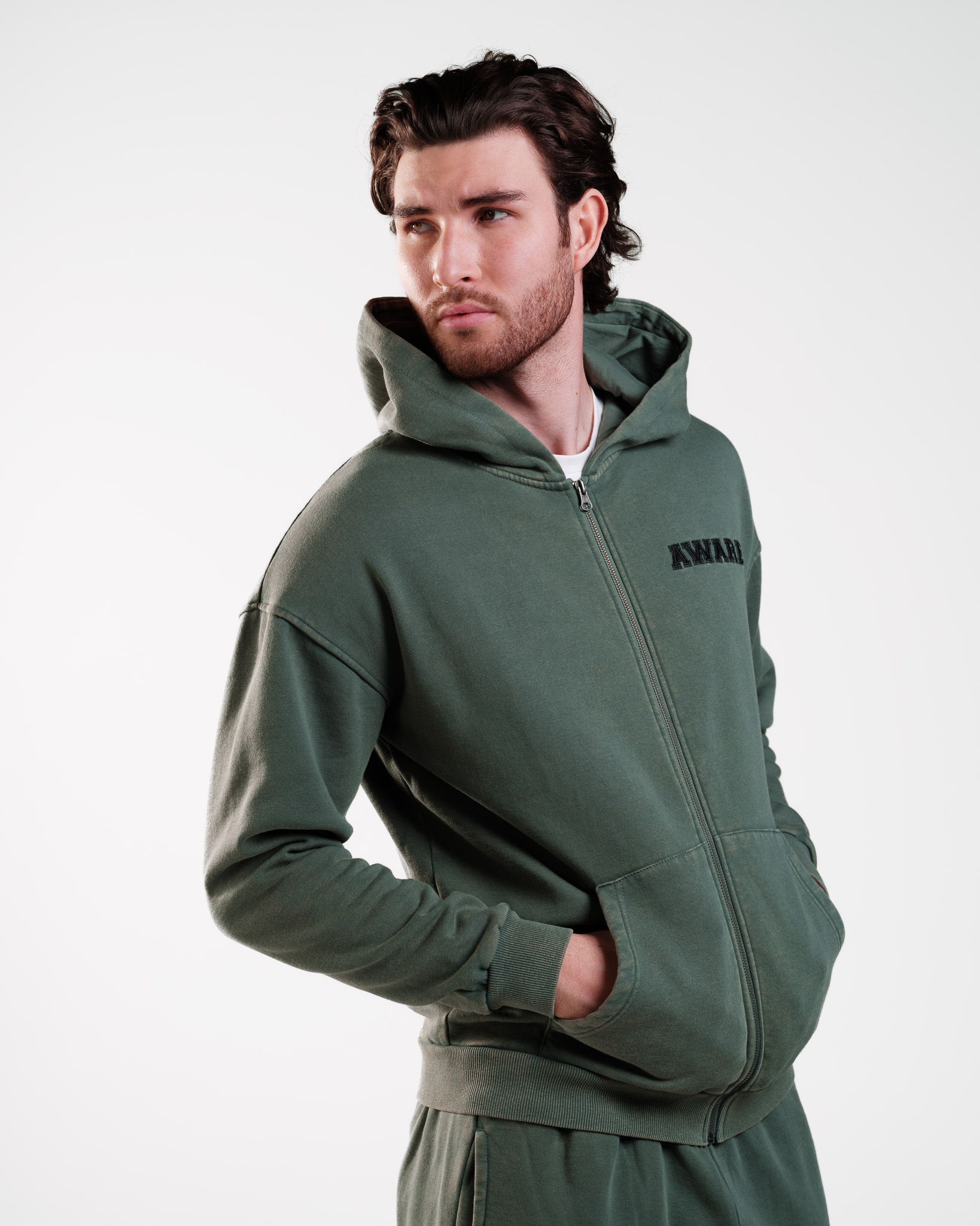 AWARE Hoodie Washed Green