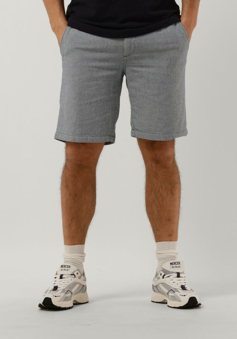 ANERKJENDT blauwe anerkjendt korte broek akjames linen elast