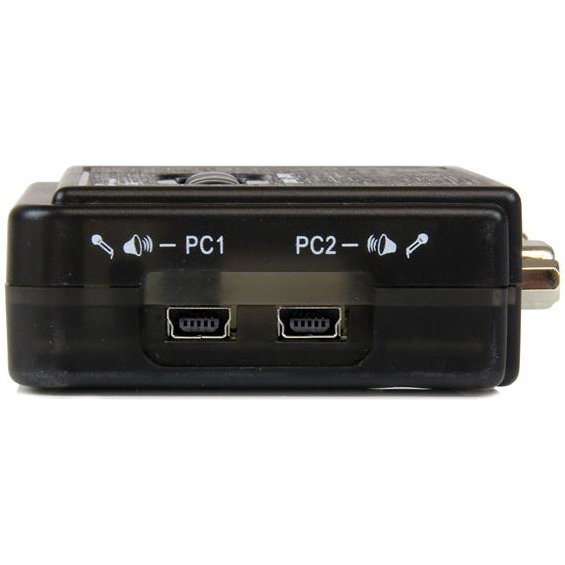 StarTech.com Kit commutateur KVM USB VGA à 2 ports avec audio et câbles - Switch KVM - Noir