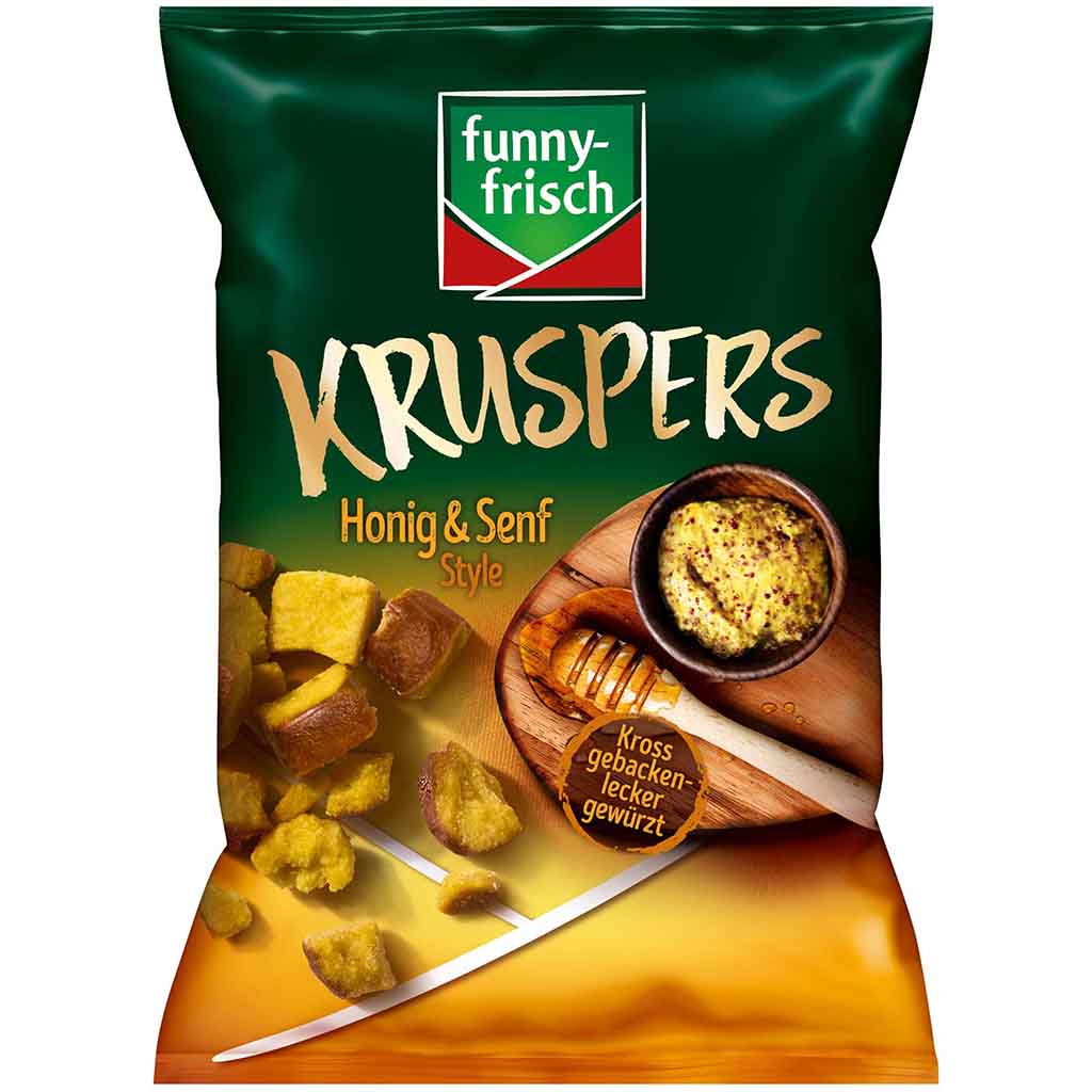 funny frisch Kruspers Honig & Senf Style 120g MHD:28.4.25