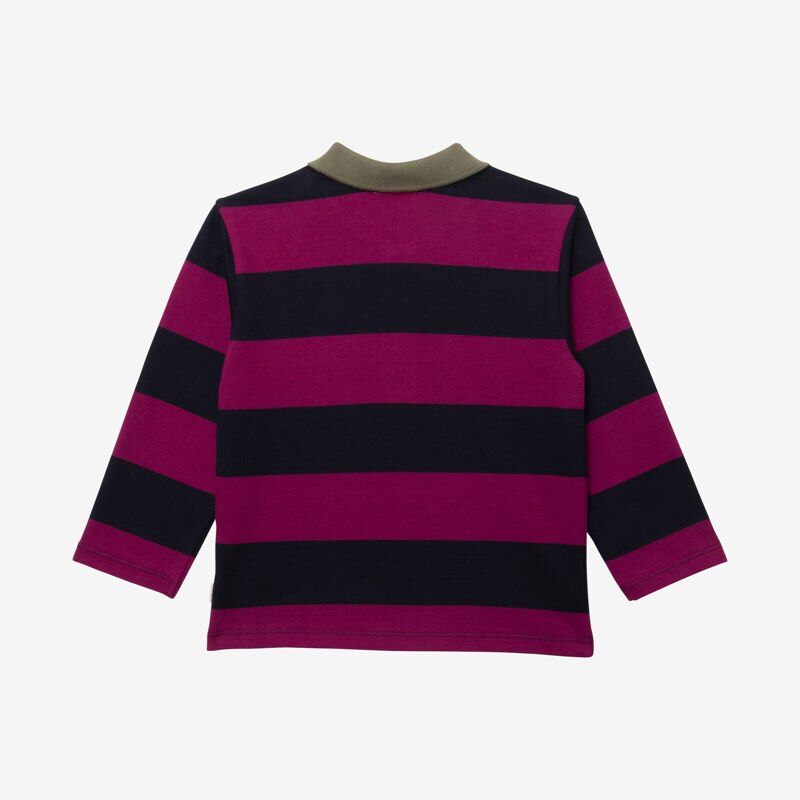 Polo bébé garçon rayures violet Catimini Mauve Violet