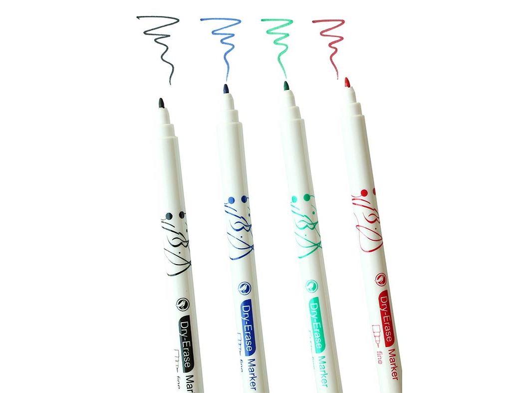 CONJUNTO DE 4 MARCADORES AUCHAN PARA QUADRO BRANCO