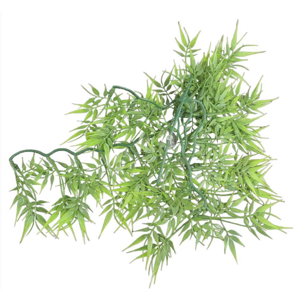 Plante en plastique feuilles de bambou d'environs 46 cm.