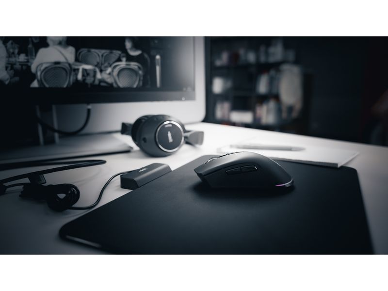 onit Maus und Mauspad induktiv Set mit kabellosem Ladesystem für Büro und Gaming