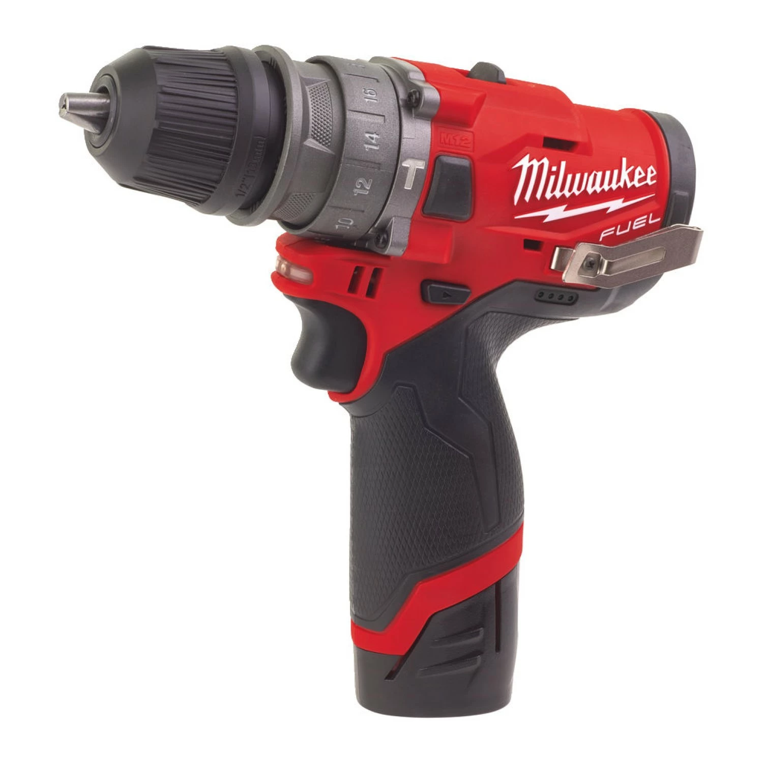 Milwaukee M12 FPDX-202X 12V Li-Ion accu Boor-/schroefmachine set (2x 2.0Ah accu) in HD-Box - koolborstelloos