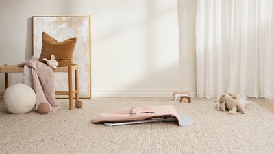 BabyBjörn Bliss Vippestol Vevet, Light Pink Melange