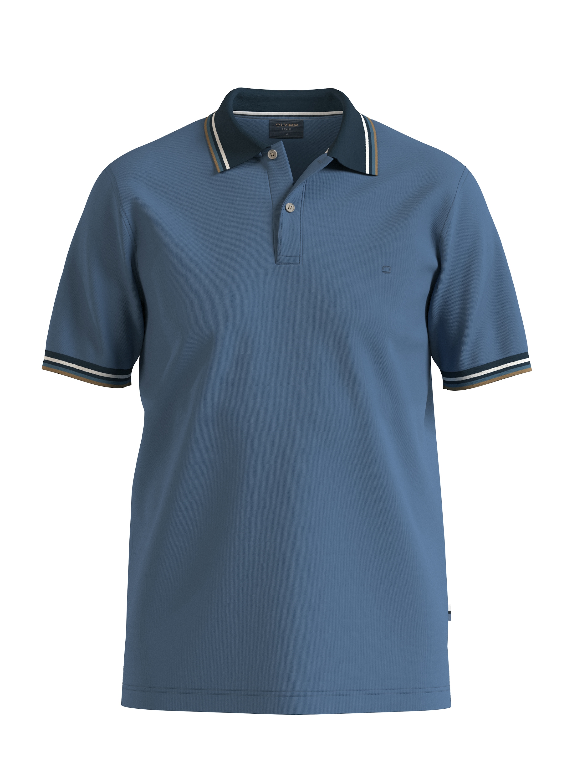 OLYMP Poloshirt »Casual«, farbliche Kontrast-Details