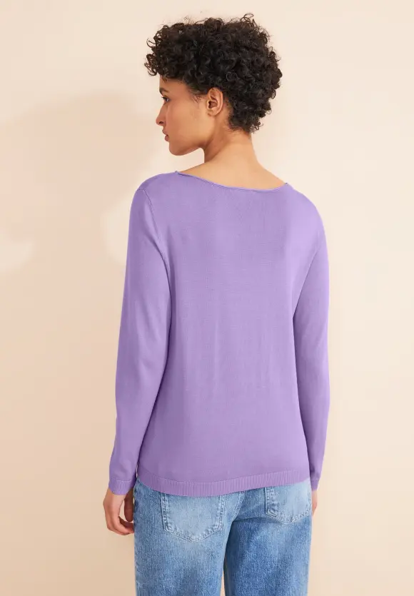 Basic Feinstrickpullover - smell of lavender
