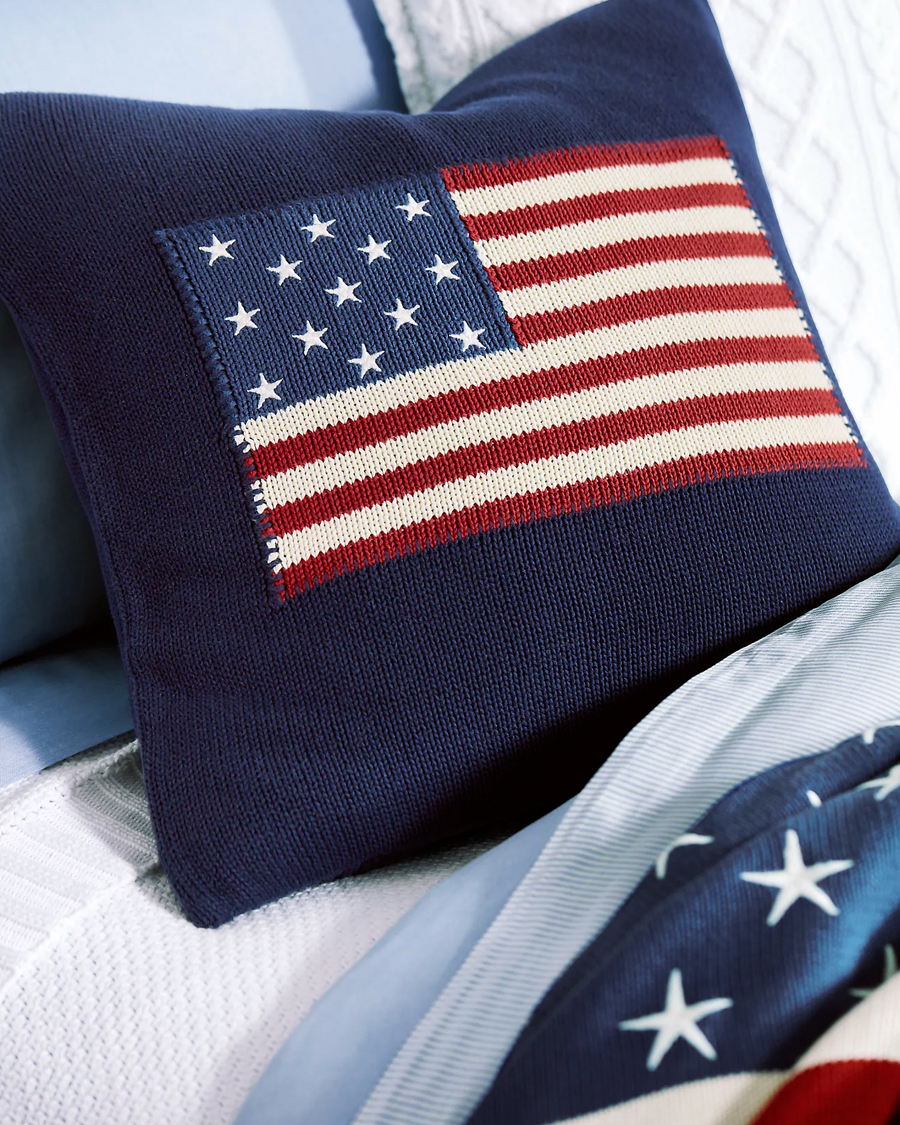 Ralph Lauren Home RL Flag 50x50 cm Throw Pillow Navy