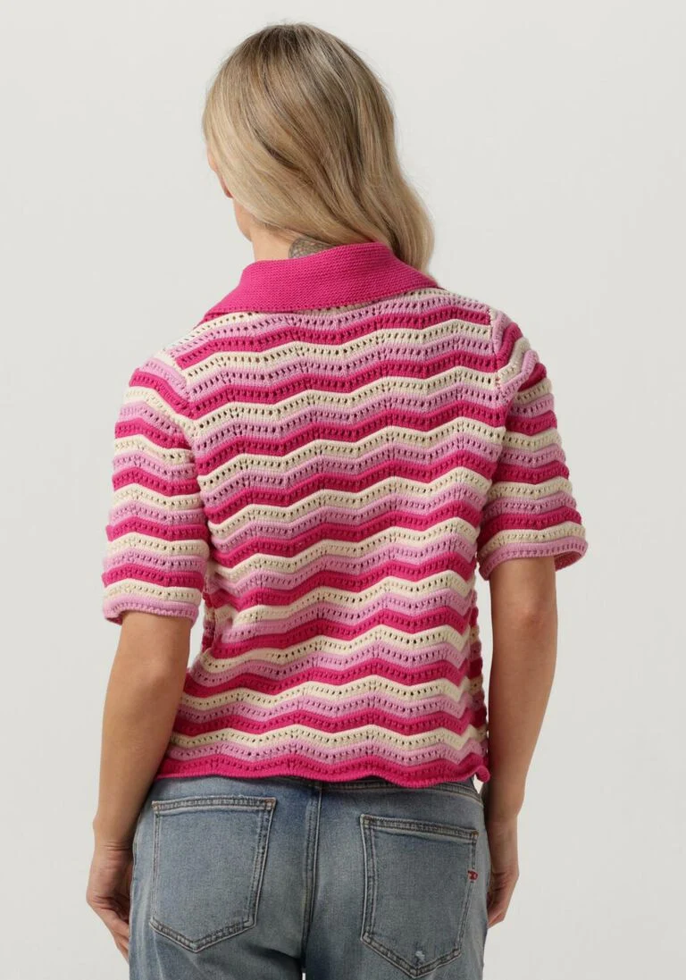 Y.A.S. roze y.a.s. top yasfuro ss knit top