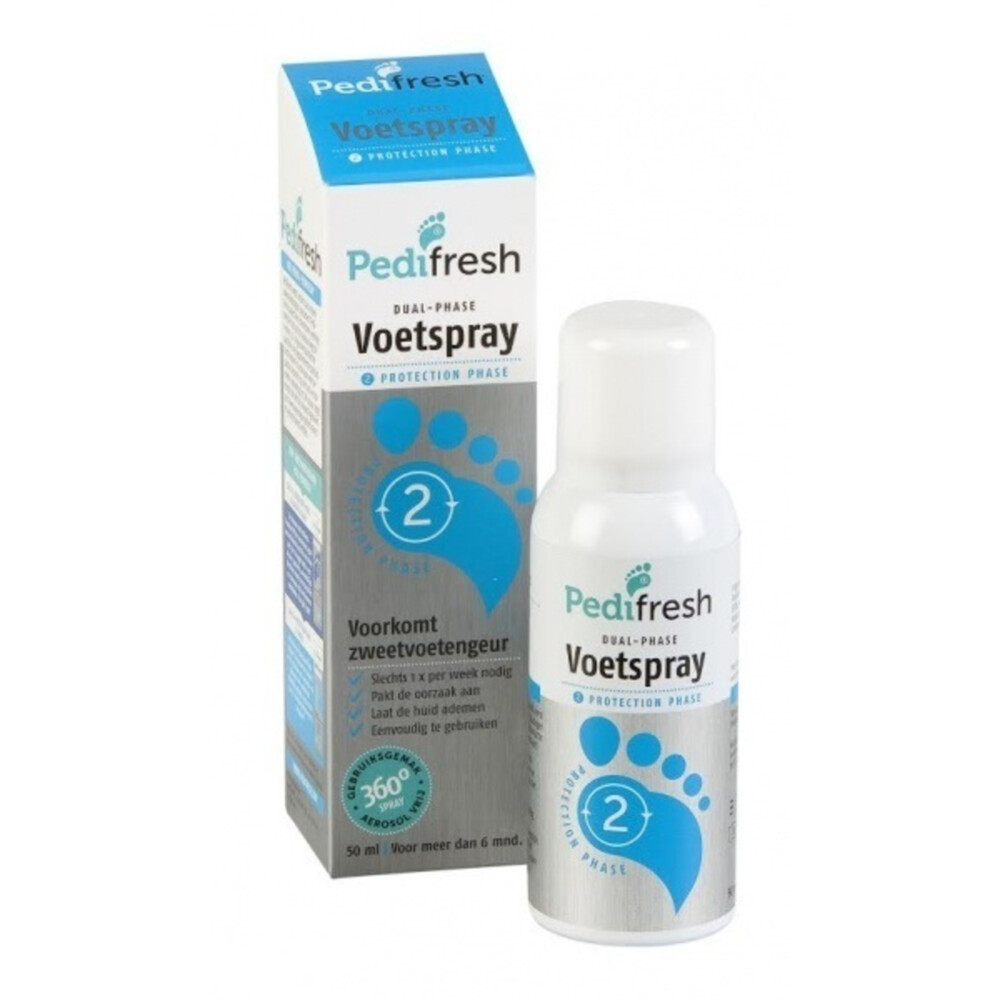 Pedifresh Voetspray Tegen Lange Termijn Zweetvoeten Fase 250 ml