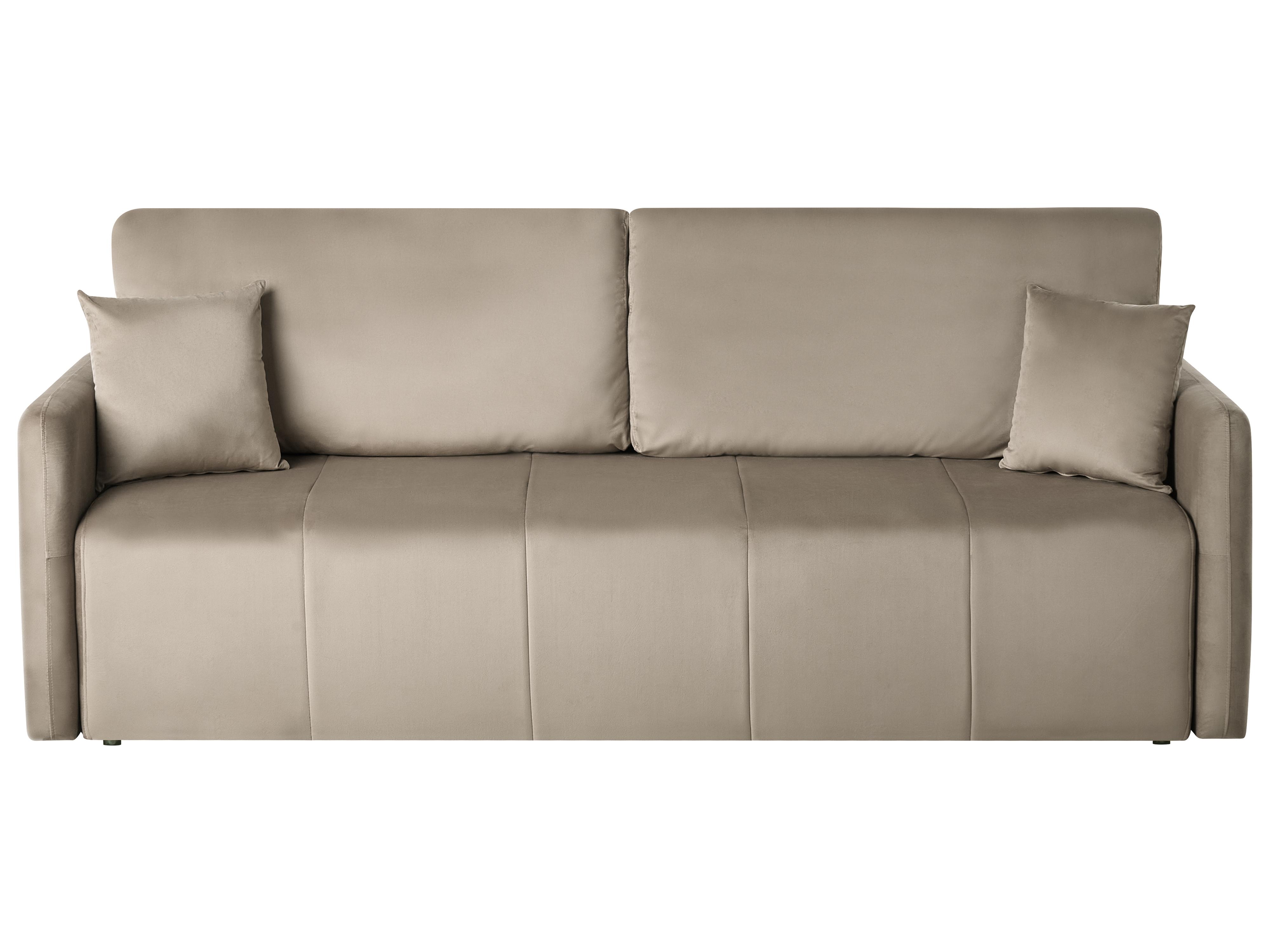 Slaapbank 3-zits EGGE Fluweel Taupe