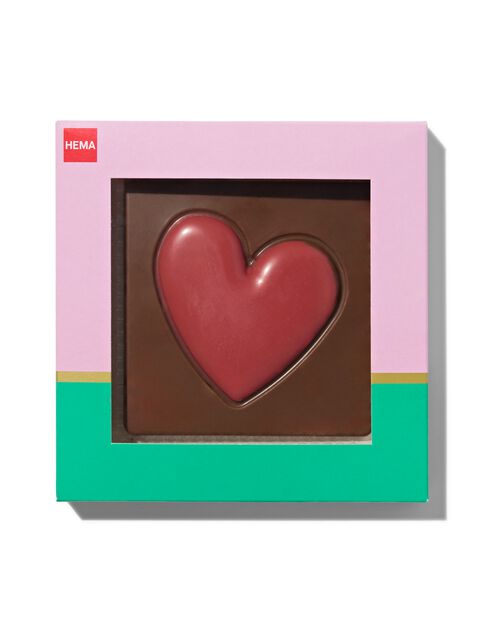 tablette de chocolat cœur