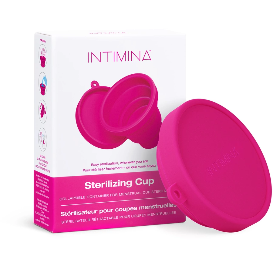 Intimina Sterilisationsbehälter für Menstruationstassen, zusammenklappbar