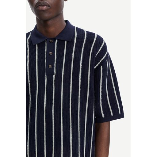Samsøe Samsøe Joey Strikket Polo T-shirt, Salute, M