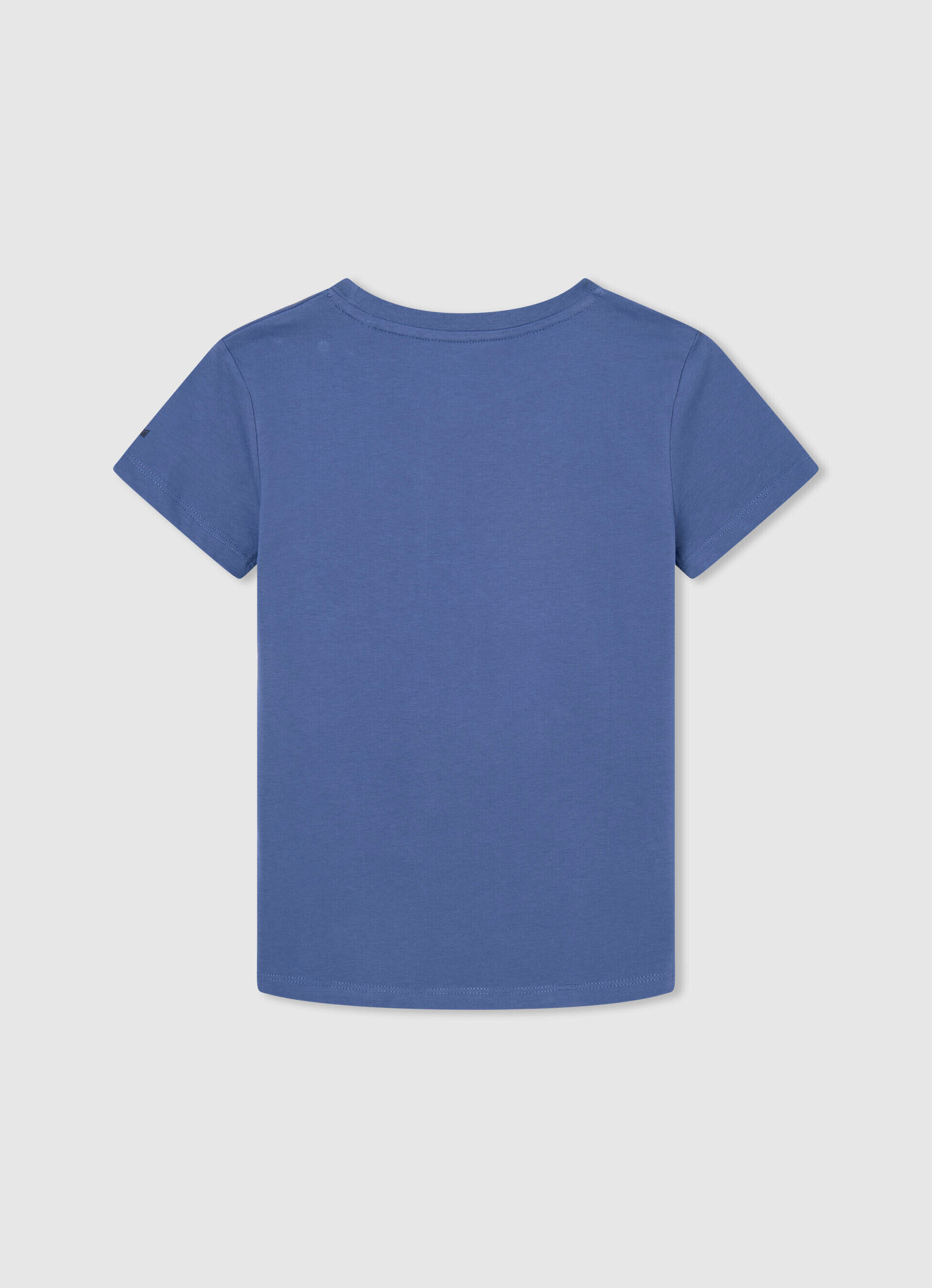 Camiseta de algodão com logo estampado - azul ozzy