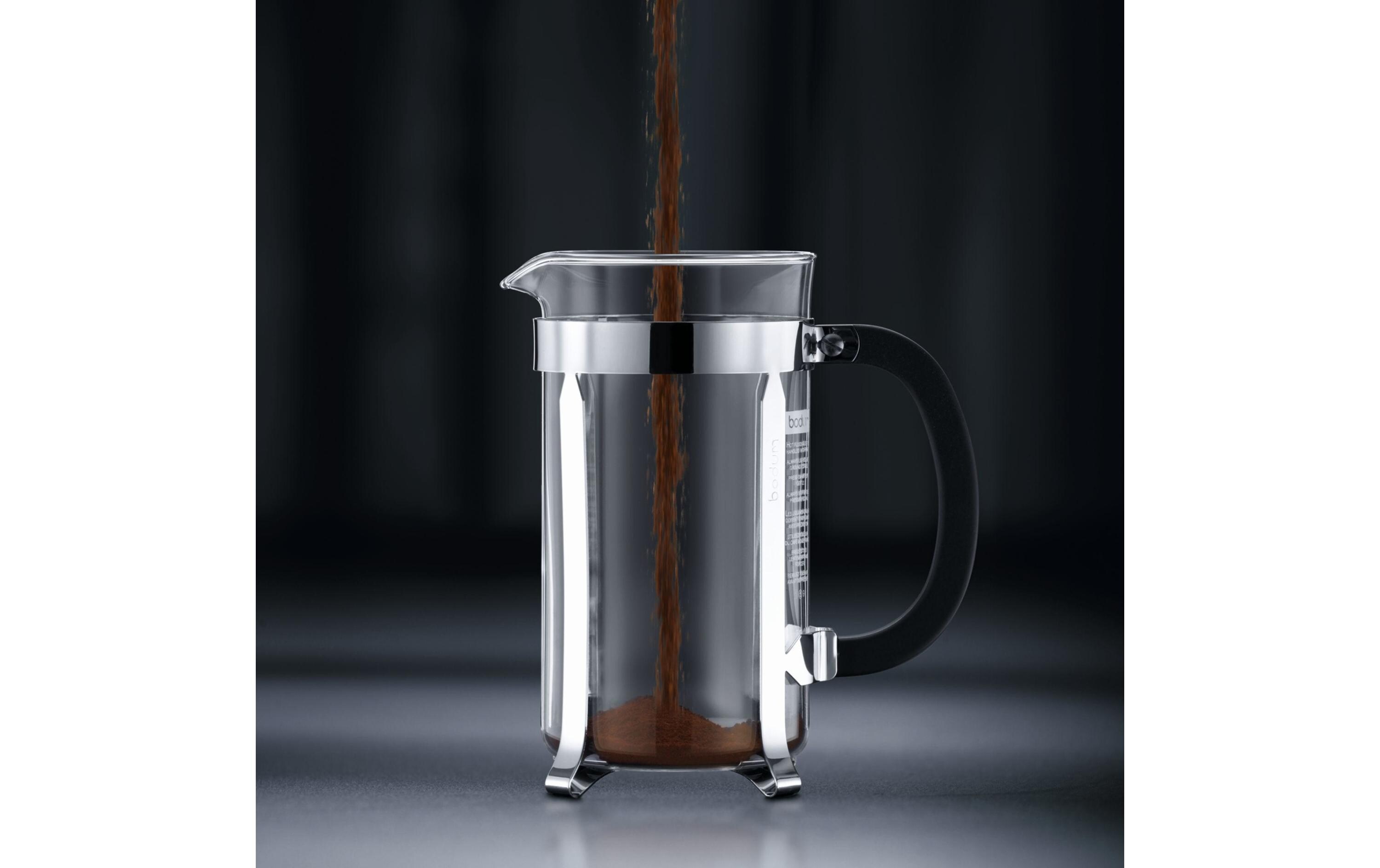 Kaffeebereiter Chambord 1 l, SilberFür einen vollmundigen, aromatischen Kaffee