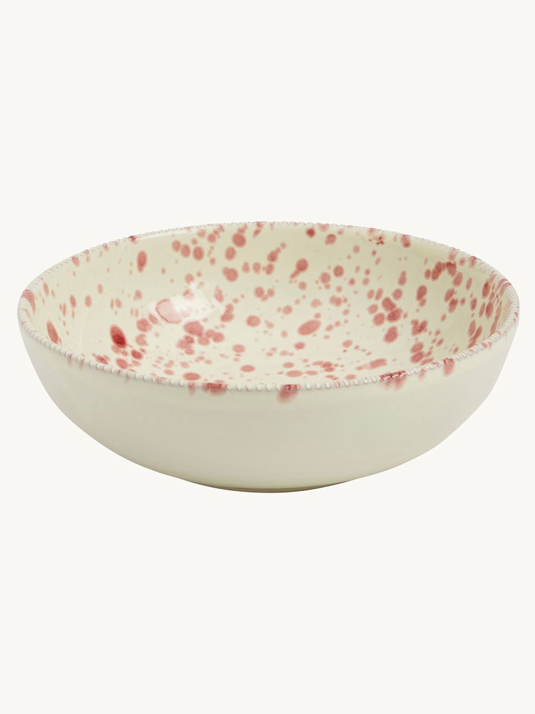 Hot Pottery Set of 4 Splatter Pasta Bowls